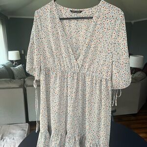 SHEIN Light Blue Floral Dress